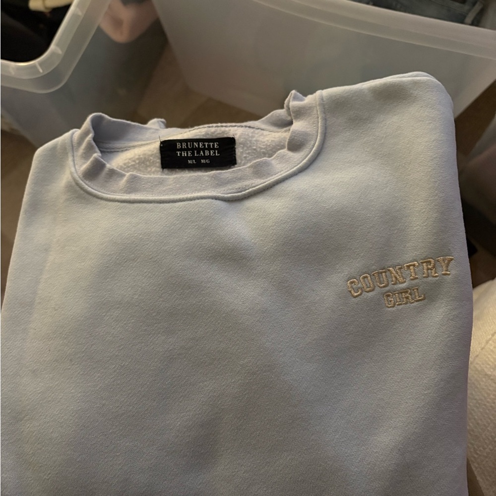 Brunette The Label “Country Girl” Sky Blue, size M/L
